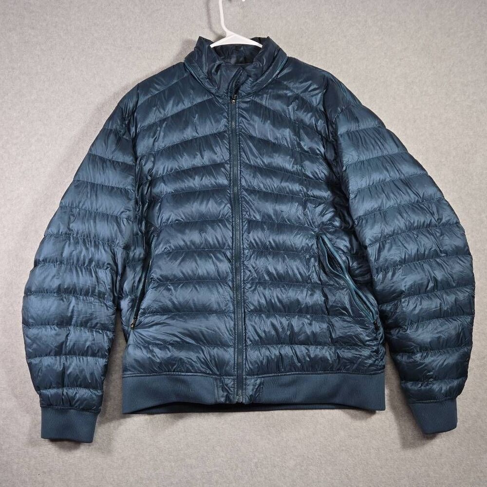 Lululemon Get Up Get Down Hooded Down Jacket 2xl Teal Goose Down
